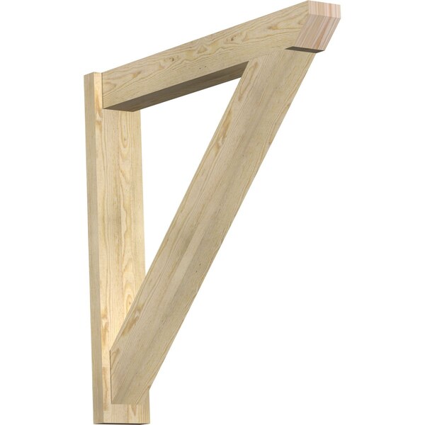 Ekena Millwork Traditional Slat Rough Sawn Outlooker, Douglas Fir, 6"W x 38"D x 38"H OUT06X38X38TRA06RDF - main